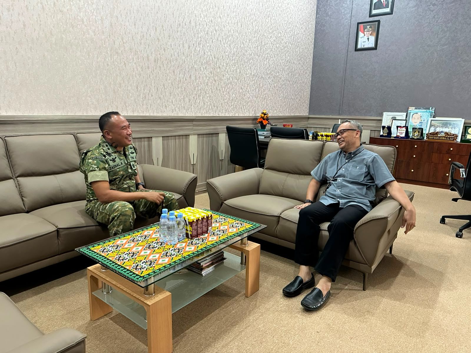 Bangun Kolaborasi Strategis, Dandim 0909/KTM Silaturahmi ke Diskominfo Kutai Timur